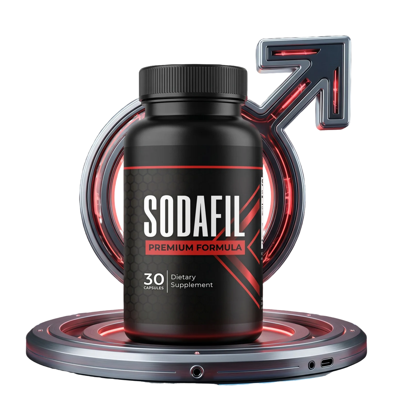 SodaFil Men's Vitality Supplement Bottle